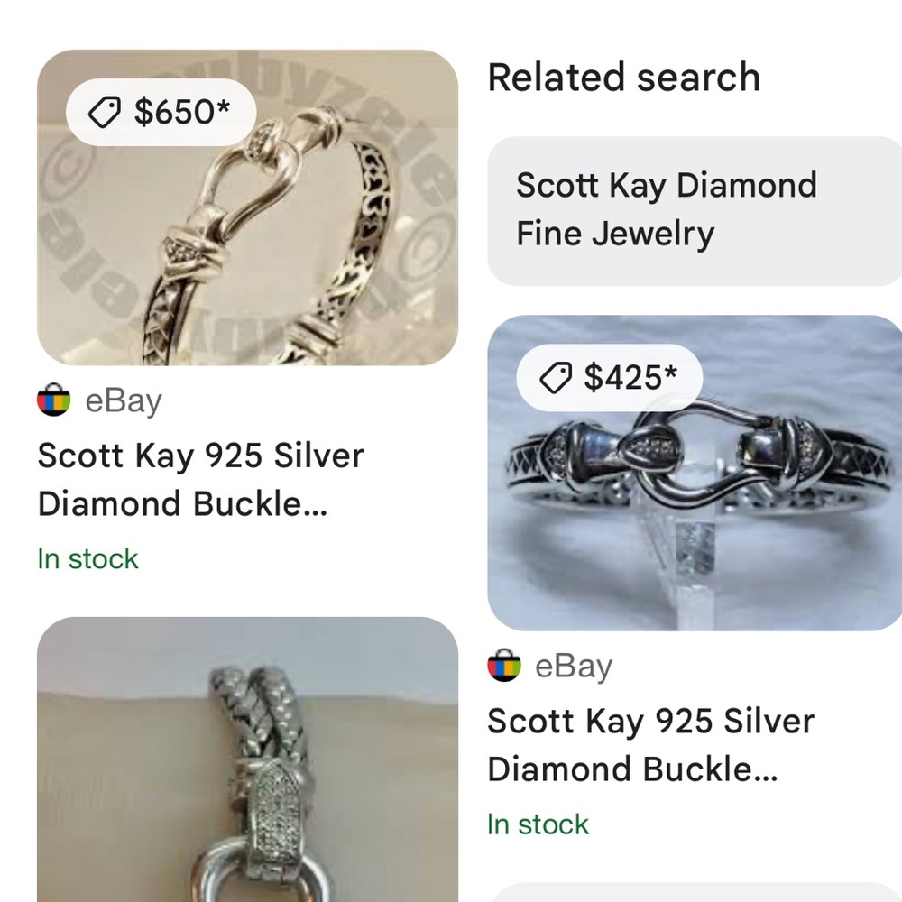 Scott Kay Silver Chain Link Bracelet - Picture 10 of 10